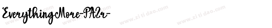 EverythingMore-PA2r字体转换