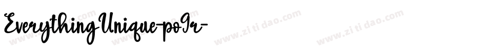 EverythingUnique-po9r字体转换