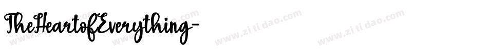 TheHeartofEverything字体转换