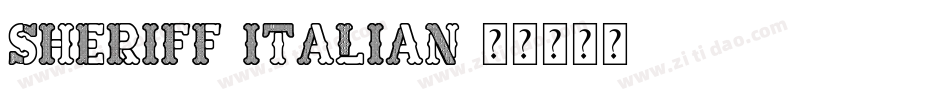 Sheriff-Italian字体转换