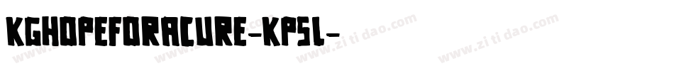 KgHopeForACure-Kp5l字体转换