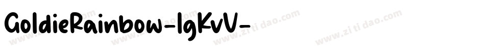 GoldieRainbow-lgKvV字体转换