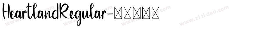 HeartlandRegular字体转换
