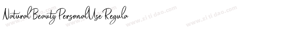 NaturalBeautyPersonalUseRegular-MR8J字体转换 NaturalBeautyPersonalUseRegular-MR8J字体转换