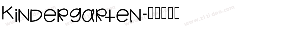 Kindergarten字体转换