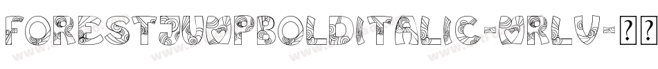 ForestJumpBoldItalic-MRlv字体转换