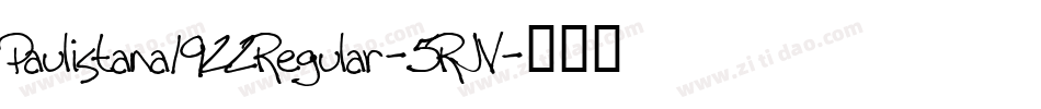 Paulistana1922Regular-5RJV字体转换