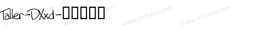 Taller-DXxd字体转换