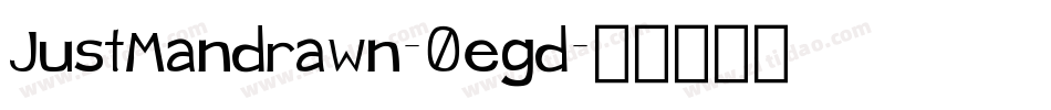 JustMandrawn-0egd字体转换