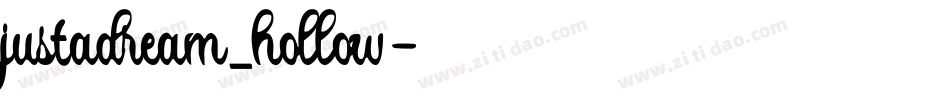 justadream_hollow字体转换