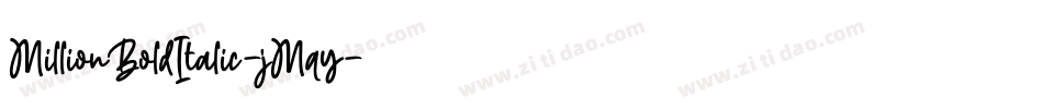 MillionBoldItalic-jMqy字体转换