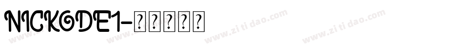 NICKODE1字体转换