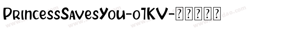PrincessSavesYou-o7KV字体转换