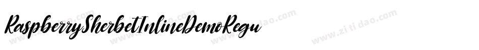 RaspberrySherbetInlineDemoRegular-ZVG9l字体转换