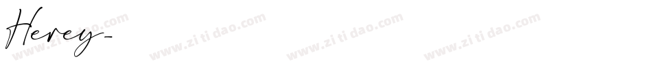 Herey字体转换