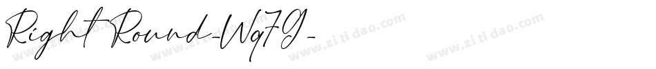 RightRound-Wq7G字体转换