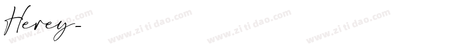 Herey字体转换
