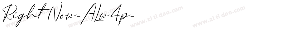 RightNow-ALw4p字体转换