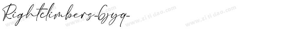 Rightclimbers-6jyq字体转换