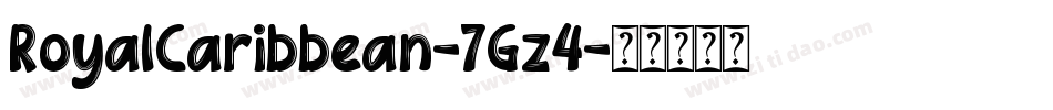 RoyalCaribbean-7Gz4字体转换