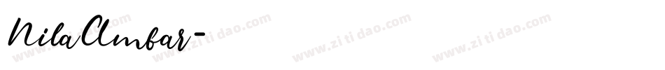 NilaAmbar字体转换