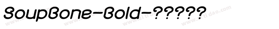 SoupBone-Bold字体转换