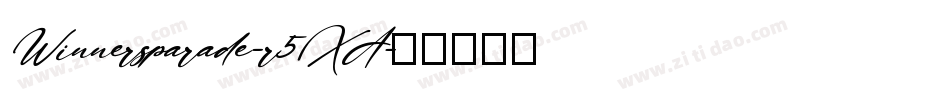 Winnersparade-r5XA字体转换
