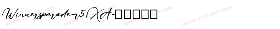 Winnersparade-r5XA字体转换