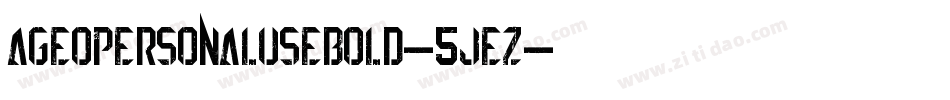 AgeopersonaluseBold-5JEz字体转换