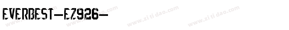Everbest-eZ926字体转换