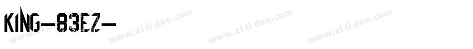 King-83eZ字体转换