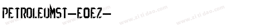 PetroleumSt-E0Ez字体转换