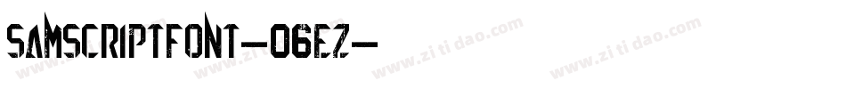 Samscriptfont-06Ez字体转换
