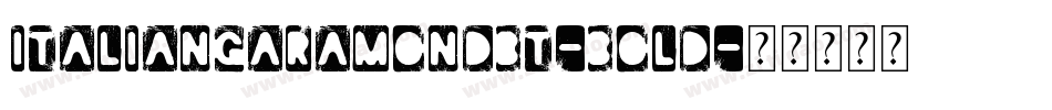 ItalianGaramondBT-Bold字体转换