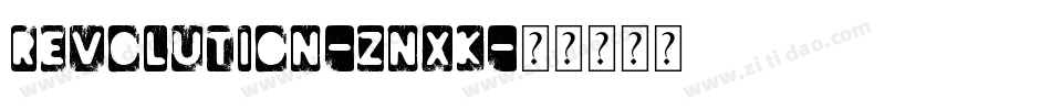 Revolution-ZnxK字体转换