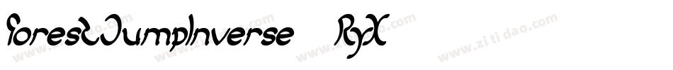 ForestJumpInverse-2RyX字体转换