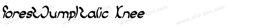 ForestJumpItalic-Knee字体转换