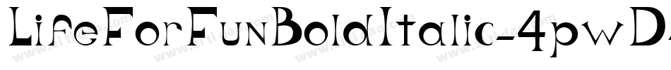 LifeForFunBoldItalic-4pwD字体转换