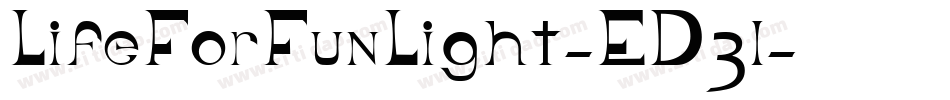 LifeForFunLight-ED3l字体转换