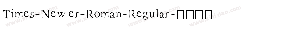 Times-Newer-Roman-Regular字体转换