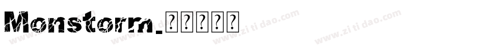 Monstorm字体转换
