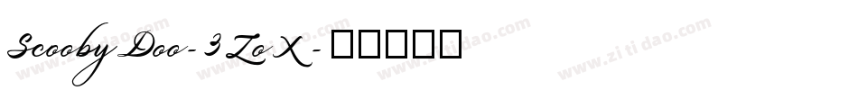 ScoobyDoo-3ZoX字体转换