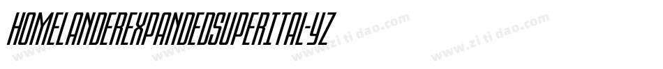 HomelanderExpandedSuperItal-YzXMq字体转换