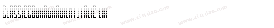 ClassicCobraGradientItalic-l1Aq字体转换