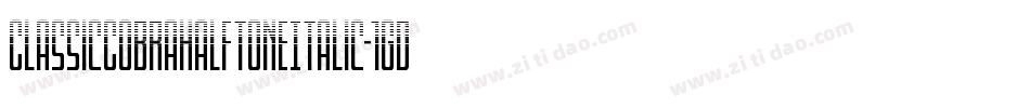 ClassicCobraHalftoneItalic-1gdM字体转换