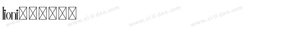 lioni字体转换