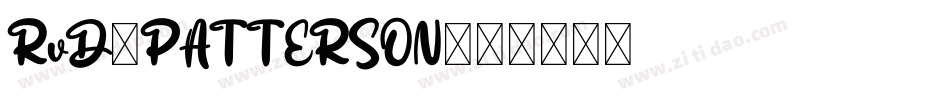 RvD-PATTERSON字体转换