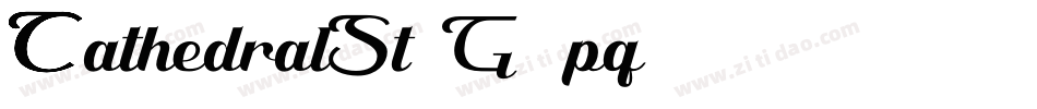 CathedralSt-G4pq字体转换