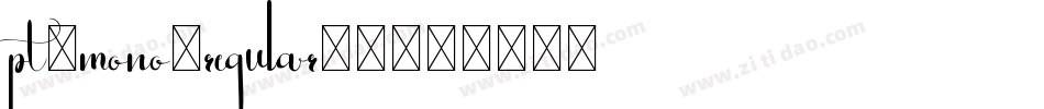 pt-mono-regular-2字体转换