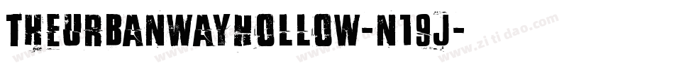 TheUrbanWayHollow-n19J字体转换
